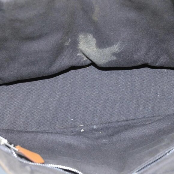 HERMES Fourre Tout PM Tote Bag Canvas Gray Black Auth 104620 - Picture 11 of 16